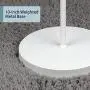 O’Bright Industrial Floor Lamp for Living Room, Metal Lamp, UL Certified Ceramic E26 Socket, Minimalist Design for Decorative Lighting, Stand Lamp for Bedroom/Office/Dorm, ETL Listed (White)