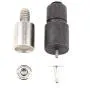 9mm Rivets Kit (1000 pcs) with Hand Press Machine, Dies and Hole Punch. Leather Rivets Single Round Cap Metal Stud Fasteners for Bag Belt Wallet Jeans