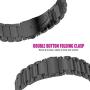 Shangpule Compatible for Samsung Galaxy Watch 3 45mm Bands / Gear S3 Band / Galaxy Watch 46mm Bands, 22mm Stainless Steel Metal Replacement Strap Bracelet Compatible Samsung Gear S3 Classic and S3 Frontier Smartwatch (Black)