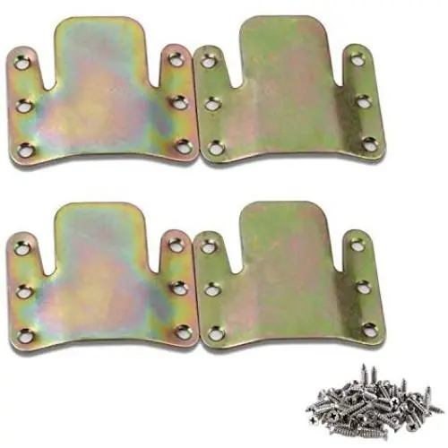 Gizhome 4 Pack/2 Pairs Universal Sectional Connector Brackets, Non Sliding Sofa Fastener for Sectionals Pieces, Color Zinc-Plated Gizhome 4 Pack/2 Pairs Universal Sectional Connector Brackets, Non Sliding Sofa Fastener for Sectionals Pieces, Color Zinc-Plated