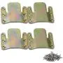 Gizhome 4 Pack/2 Pairs Universal Sectional Connector Brackets, Non Sliding Sofa Fastener for Sectionals Pieces, Color Zinc-Plated Gizhome 4 Pack/2 Pairs Universal Sectional Connector Brackets, Non Sliding Sofa Fastener for Sectionals Pieces, Color Zinc-Plated