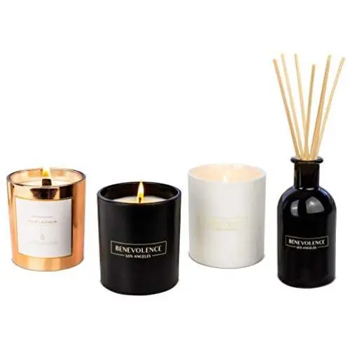 Benevolence LA Scented Candles & Reed Diffuser Set Benevolence LA Scented Candles & Reed Diffuser Set
