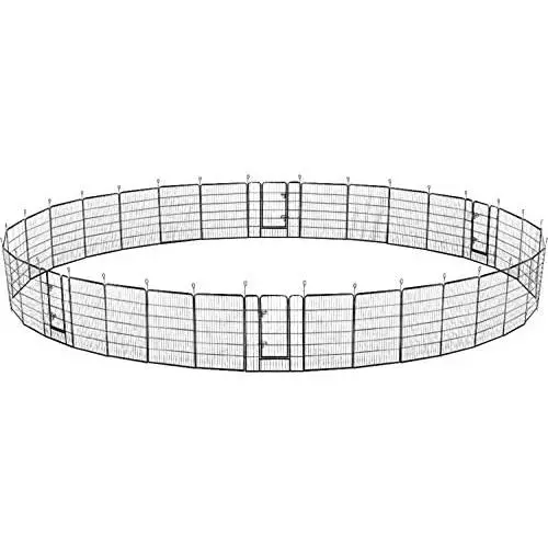 YAHEETECH 40in x85ft Decorative Garden Fence Rustproof Folding Fencing Landscape Patio Flower Bed Animal Barrier Border for Dog Outdoor Fences Black YAHEETECH 40in x85ft Decorative Garden Fence Rustproof Folding Fencing Landscape Patio Flower Bed Animal Barrier Border for Dog Outdoor Fences Black