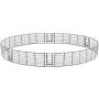 YAHEETECH 40in x85ft Decorative Garden Fence Rustproof Folding Fencing Landscape Patio Flower Bed Animal Barrier Border for Dog Outdoor Fences Black