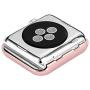 Leotop Compatible with Apple Watch Case 38mm, Metal Bumper Protective Cover Frame Accessories Women Girl Bling Shiny Crystal Rhinestone Diamond Compatible iWatch Series 3/2/1(Diamond Rose Gold, 38mm)