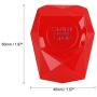 X AUTOHAUX Red Universal Engine Button Knob Push Button Switch Cover Metal Alloy Protective Cover