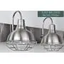 Kira Home Liberty 36'' 4-Light Modern Industrial Vanity/Bathroom, Kitchen Light + Metal Cage Shades, Brushed Nickel Finish