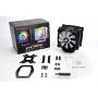 Enermax ETS-T50 Axe Addressable RGB CPU Air Cooler 230W+ TDP for Intel/AMD Univeral Socket 5 Direct Contact Heat Pipes 120mm PWM Fan Black: ETS-T50A-BK-ARGB