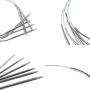 Xgood 11 Sizes Circular Knitting Needles Stainless Steel Knitting Needles with 11 Pieces Needles for Home Weave Knitting Set, from 1.5mm to 5mm