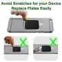 Mount Metal Plate（8Pack） for Magnetic Car Mount Phone Holder with Full Adhesive for Phone Magnet, Magnetic Mount, Car Mount Magnet-8X Rectangular (Black)