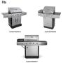 Hongso 14 3/8 Inch Burner Tubes Replacement Part for Charbroil 463420507 463420508 463420509 463420511 463440109 463441312 463441514 463461613 Stainless Steel Gas Grill, G431-0300-W2, 4-Pack SBE491