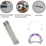 Table Balloon Arch Kit for Different Table Adjustable Balloon Arches Stand for Weddings & Birthday & Christmas Decoration (White)