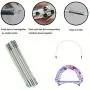 Table Balloon Arch Kit for Different Table Adjustable Balloon Arches Stand for Weddings & Birthday & Christmas Decoration (White)