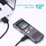 SONGLANG Digital Voice Recorder 8GB USB Voice Recorder with Double Microphone Metal Body A-B Repeat dictaphone Voice Recorder Mini Voice Recorder for Interview, Meetings, Class