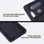 TORU CX PRO Compatible with LG V20 Case - Protective Dual Layer Wallet with Hidden Card Holder + ID Card Slot Hard Cover, Strap & USB Adapter - Matte Black