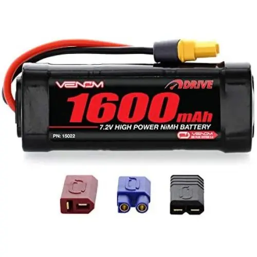 Venom NiMH Battery for Traxxas E-Revo 1:16 7.2 1600mAh 6-Cell with Universal Plug