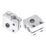 Onyehn 5 pcs/lot Volcano Eruption Heat Block Hot End for 1.75/3mm Filament Aluminium Extruder J-Head Heater Block fit for E3D Volvano Print Head Hot End Heating Block for 3D Printers Part
