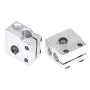 Onyehn 5 pcs/lot Volcano Eruption Heat Block Hot End for 1.75/3mm Filament Aluminium Extruder J-Head Heater Block fit for E3D Volvano Print Head Hot End Heating Block for 3D Printers Part