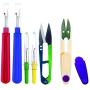 Ultima 6 Piece Colorful Seam Ripper/Nipper Set w/Carry case - 4 Stitch Rippers (2 Large & 2 Small), 1 Metal Nipper/Clipper, 1 Nipper/Clipper Plus Bonus Carry Case.