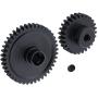 Hobbypark Metal Diff Differential Main Gear 42T & Motor Pinion Gear 27T Set for WLtoys A959-B A969-B A979-B K929-B 1/18 Scale RC Car Upgrade Parts (Black)