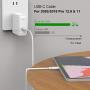 USB C to USB C Charging Cable, Cord Compatible with MacBook Pro, 12 inch, New Air 13 inch, 2020/2018 iPad Pro 12.9, 11, New Air 4, Google Pixel 2/3/4 XL, Nexus 6P, All PD USB C Charger, USB-IF, 6.6ft