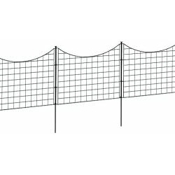 Zippity Outdoor Products WF29001 Garden Metal Fence, 5 Panels, Black