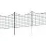 Zippity Outdoor Products WF29001 Garden Metal Fence, 5 Panels, Black