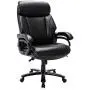 High Back Big & Tall 400lb Office Chair - Heavy Duty Metal Base, Adjustable Tilt Angle, Thick Padding and Ergonomic Design Bonded Leather Executive Desk Computer Task Swivel Chair High Back Big & Tall 400lb Office Chair - Heavy Duty Metal Base, Adjustable Tilt Angle, Thick Padding and Ergonomic Design Bonded Leather Executive Desk Computer Task Swivel Chair