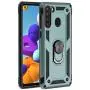 SWP for Samsung Galaxy A21 Case(US Version),Dual Layer Shock-Absorption Armor Cover,Full-Body Protective Case with Metal Ring Holder Kickstand for A21 (Dark Green) SWP for Samsung Galaxy A21 Case(US Version),Dual Layer Shock-Absorption Armor Cover,Full-Body Protective Case with Metal Ring Holder Kickstand for A21 (Dark Green)
