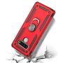 SWP Case for LG Stylo 6, K71 Case, Dual Layer Shock-Absorption Armor Cover,Full-Body Protective Case with Metal Ring Holder Kickstand for LG Stylo 6 (red)