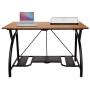 Origami Folding Computer Desk for Office Study Students Bedroom Home Gaming and Craft | Space Saving Foldable Design, Fits Dual Monitors and Laptop, Collapsible, No Assembly Required | (Wood, Large) Origami Folding Computer Desk for Office Study Students Bedroom Home Gaming and Craft | Space Saving Foldable Design, Fits Dual Monitors and Laptop, Collapsible, No Assembly Required | (Wood, Large)