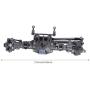 VGEBY Front Axle, Metal CNC Remote Control Front Axle RC Model Crawler Car Parts Fit for Scx10 II 90046 90047 1/10 Crawler RC Car Accessory(Gray)