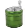 DCOU Hand Cranked Premium Grinder Unbreakable Aluminum Grinder for Herb and Spice 4 Parts 2.2 Inch