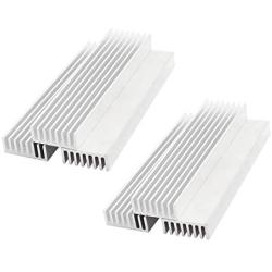 SamIdea 6-Pack 100x25x10mm Aluminium Heatsinks Heat Sink Module Cooler Fin Good Thermal Conductivity Cooling for Power Amplifier Transistor