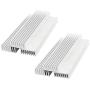 SamIdea 6-Pack 100x25x10mm Aluminium Heatsinks Heat Sink Module Cooler Fin Good Thermal Conductivity Cooling for Power Amplifier Transistor