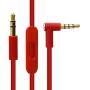 Replacement Audio Cable Cord Wire with in-line Microphone and Control for Beats by Dr Dre Headphones Solo/Studio/Pro/Detox/Wireless/Mixr/Executive/Pill (Red)
