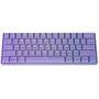 GK61s Mechanical Gaming Keyboard - 61 Keys Multi Color RGB Illuminated LED Backlit Wired Programmable for PC/Mac Gamer (Gateron Mechanical Black, Lavender)