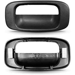 T1A Tailgate Handle Bezel Compatible with Chevrolet 1999-2007 Silverado and GMC Sierra, Also Fits 1500, 2500, 3500 HD Pickup Truck, Black Color, T1A-15228539