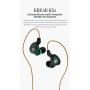 KBEAR KS2 in Ear Earphone,H HIFIHEAR IEM 1BA 1DD Stereo in Ear Headphones, HiFi Over Ear Earbud Headset Noise Cancelling Hybrid Earphone with Removable Cable for Running Walking (No mic, KS2 Black