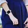 Goton Band Compatible with Apple Watch Band 40mm 38mm , Women Beads Link Crystal Bling Stainless Metal Replacement Strap for iWatch Band Series SE 6 5 4 3 2 1 (Silver, 40mm 38mm)
