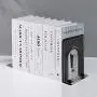 Umikk Bookends, Black Metal Nonskid Bookend Supports for Shelves Heavy Duty Books End, Office Book Stopper, 6 x 5 x 6 Inches, 6 Pieces (3 Pairs) (Black) Umikk Bookends, Black Metal Nonskid Bookend Supports for Shelves Heavy Duty Books End, Office Book Stopper, 6 x 5 x 6 Inches, 6 Pieces (3 Pairs) (Black)