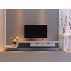 WALI Universal TV Stand Table Top for Most 22 to 65 inch LCD Flat Screen TV, VESA up to 800 by 400mm , Black (TVS001)