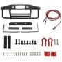 labworkauto Adjustable Metal Front Bumper Replacement for 1/10 RC TRX4 90046 90047 Defender Axial SCX10 II