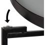 Kate and Laurel Celia Round Foldable Tray Accent Table, 14'' x 14'' x 25.75'', Gray and Black, Modern Minimalist Design and Magnetic Tabletop