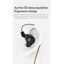 KBEAR KS2 in Ear Earphone,H HIFIHEAR IEM 1BA 1DD Stereo in Ear Headphones, HiFi Over Ear Earbud Headset Noise Cancelling Hybrid Earphone with Removable Cable for Running Walking (No mic, KS2 Black