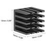 uxcell Electronic Radiators Heatsink for MOS GPU IC Chip Black 15 x 15 x 15 mm 5pcs