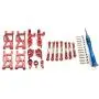Essenc for WLtoys 1:14 144001 RC Car Upgrade Parts Metal Steering Swing Arm Base C Rear Hub Seat Servo Pull Rod,Red Essenc for WLtoys 1:14 144001 RC Car Upgrade Parts Metal Steering Swing Arm Base C Rear Hub Seat Servo Pull Rod,Red