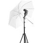 Anwenk Camera Flash Speedlite Mount Swivel Light Stand Bracket with Umbrella Reflector Holder for Camera DSLR Nikon Canon Pentax Olympus and Other DSLR Flashes Studio Light LED Light, 1Pack