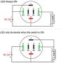 Ulincos Latching Push Button Switch U22A4 1NO1NC SPDT ON/Off Black Metal Shell with Green LED Suitable for 22mm 7/8'' Mounting Hole (Green) Ulincos Latching Push Button Switch U22A4 1NO1NC SPDT ON/Off Black Metal Shell with Green LED Suitable for 22mm 7/8'' Mounting Hole (Green)