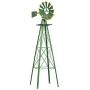 Tangkula 8FT Windmill Yard Garden Metal Ornamental Wind Mill Weather Vane Weather Resistant (Green) Tangkula 8FT Windmill Yard Garden Metal Ornamental Wind Mill Weather Vane Weather Resistant (Green)